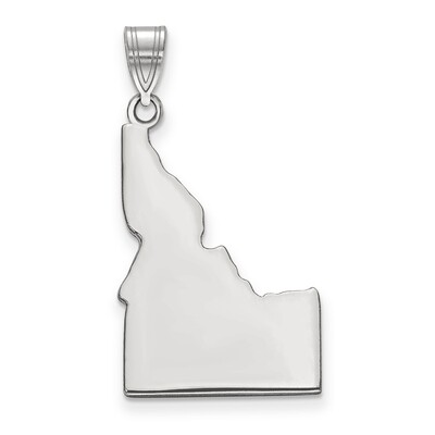 Idaho State Pendant Charm Sterling Silver Engravable XNA707SS-ID, MPN: XNA707SS-ID, 886774752952