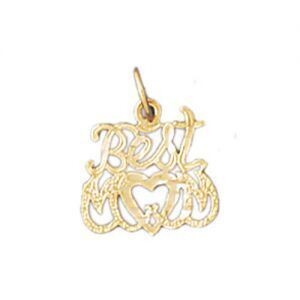 Dazzlers Jewelry Best Mom Pendant Necklace Charm Bracelet in Yellow, White or Rose Gold 9850, MPN: …