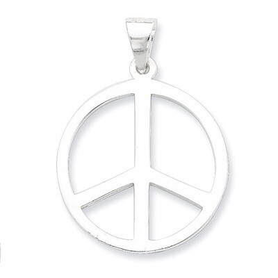 Peace Symbol Pendant Sterling Silver QP1822, MPN: QP1822, 883957571461