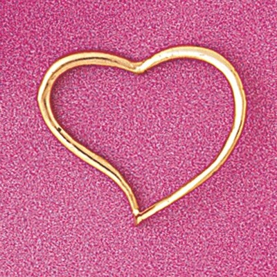 Dazzlers Jewelry Floating Heart Pendant Necklace Charm Bracelet in Yellow, White or Rose Gold 4019,…