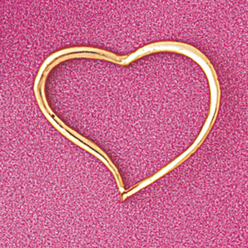 Rose Gold Floating Heart Charm main image 1