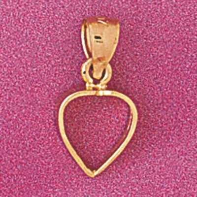Dazzlers Jewelry Floating Heart Pendant Necklace Charm Bracelet in Yellow, White or Rose Gold 4017,…