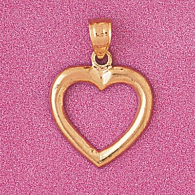 Dazzlers Jewelry Floating Heart Pendant Necklace Charm Bracelet in Yellow, White or Rose Gold 4014,…