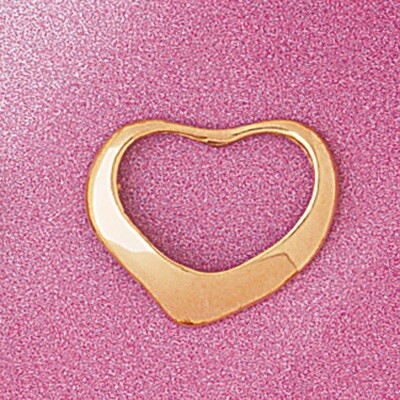 Dazzlers Jewelry Floating Heart Pendant Necklace Charm Bracelet in Yellow, White or Rose Gold 4008,…