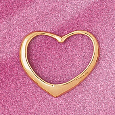 Dazzlers Jewelry Floating Heart Pendant Necklace Charm Bracelet in Yellow, White or Rose Gold 4006,…