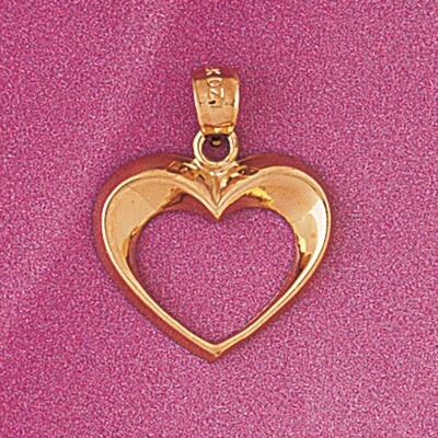 Dazzlers Jewelry Floating Heart Pendant Necklace Charm Bracelet in Yellow, White or Rose Gold 4004,…