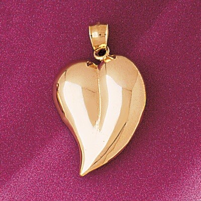 Dazzlers Jewelry Floating Heart Pendant Necklace Charm Bracelet in Yellow, White or Rose Gold 3992,…