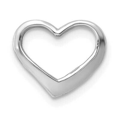 Floating Heart Charm 10k White Gold 10K7119W, MPN: 10K7119W,