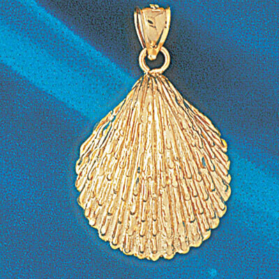 Dazzlers Jewelry Seashell Shell Pendant Necklace Charm Bracelet in Yellow, White or Rose Gold 262, …