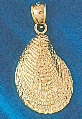 Dazzlers Jewelry Seashell Shell Pendant Necklace Charm Bracelet in Yellow, White or Rose Gold 261, …