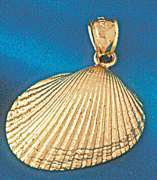 Dazzlers Jewelry Seashell Shell Pendant Necklace Charm Bracelet in Yellow, White or Rose Gold 256, …