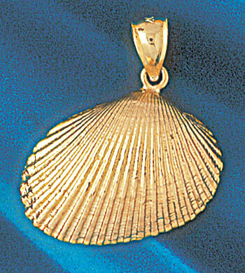 Dazzlers Jewelry Seashell Shell Pendant Necklace Charm Bracelet in Yellow, White or Rose Gold 255, …