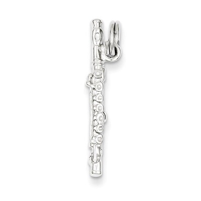 Flute Charm Sterling Silver Polished QC7116, MPN: QC7116, 883957138381