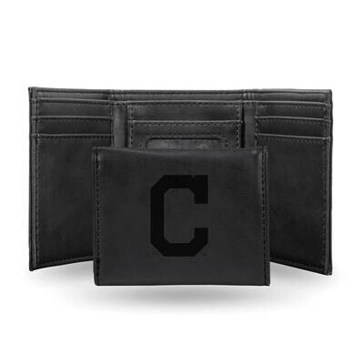 MLB Cleveland Indians Black Faux Leather Trifold Wallet GC7638, MPN: GC7638, 767345898265