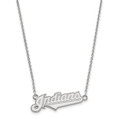 Cleveland Indians Small Pendant with Necklace Sterling Silver SS005IND-18, MPN: SS005IND-18, 886774…