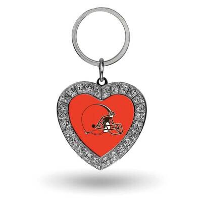 NFL Cleveland Browns Rhinestone Heart Key Chain GC7937, MPN: GC7937, 94746936846