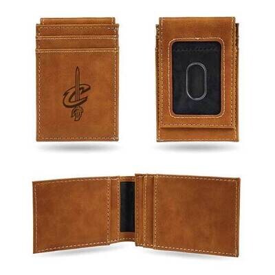 NBA Cleveland Cavaliers Brown Faux Leather Front Pocket Wallet GC7449, MPN: GC7449, 767345894939