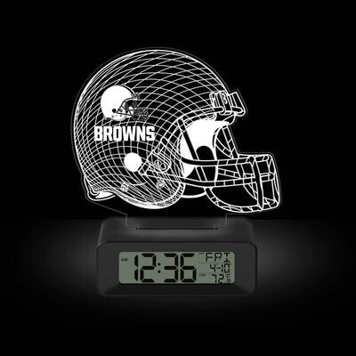 Game Time Cleveland Browns LED 3D Illusion Alarm Clock GM25317-CLE, MPN: GM25317-CLE, 81006814099