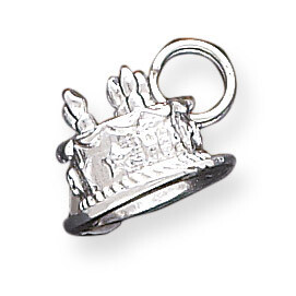 Happy Birthday Cake Charm Sterling Silver QC4600, MPN: QC4600, 723252402247