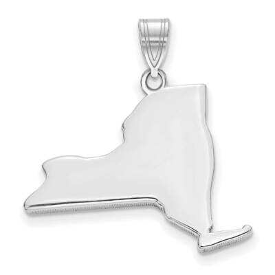 Ny State Pendant Bail Only 14k White Gold XNA707W-NY, MPN: XNA707W-NY, 886774753669