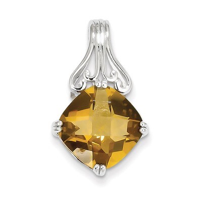 Whiskey Quartz Pendant Sterling Silver QP2903WQ, MPN: QP2903WQ, 883957009964