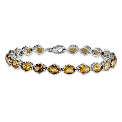 Whiskey Quartz Bracelet Sterling Silver QX814WQ, MPN: QX814WQ, 883957014159