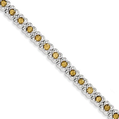 Whiskey Quartz Bracelet Sterling Silver QX850WQ, MPN: QX850WQ, 883957016856
