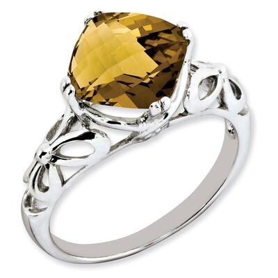 Whiskey Quartz Ring Sterling Silver QR3193WQ, MPN: QR3193WQ, 883957363677