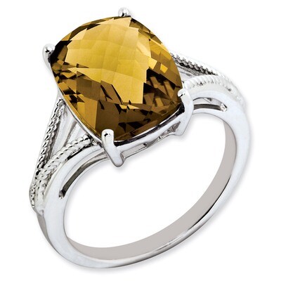 Whiskey Quartz Ring Sterling Silver QR3195WQ, MPN: QR3195WQ, 883957670935