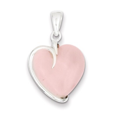 Rose Quartz Pendant Sterling Silver QP260, MPN: QP260, 191101279980