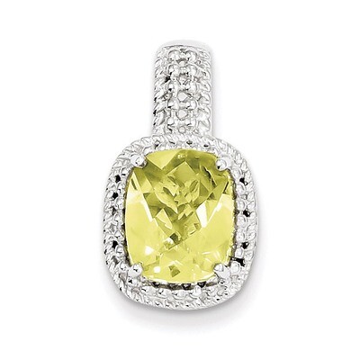 Lemon Quartz Pendant Sterling Silver QP2950LQ, MPN: QP2950LQ, 883957014869