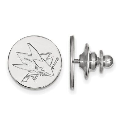 San Jose Sharks Lapel Pin 14k White Gold 4W009SHA, MPN: 4W009SHA, 886774737164