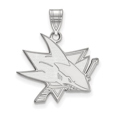 San Jose Sharks Large Pendant Sterling Silver SS004SHA, MPN: SS004SHA, 886774745411