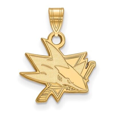 San Jose Sharks Small Pendant 10k Yellow Gold 1Y002SHA, MPN: 1Y002SHA, 886774734576