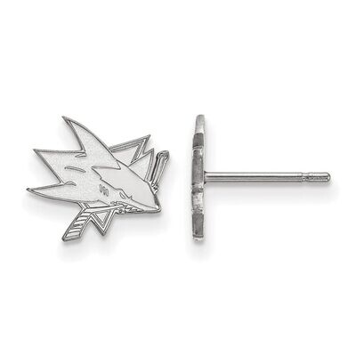 San Jose Sharks x-Small Post Earring 10k White Gold 1W007SHA, MPN: 1W007SHA, 886774775623