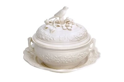 Mottahedeh Bird Tureen &amp; Stand F6683, MPN: F6683,