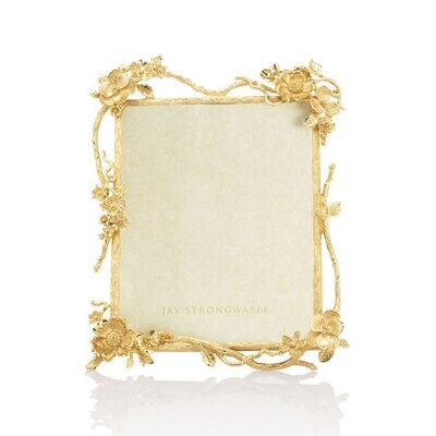 Jay Strongwater Dacia Floral Branch 8 x 10 Inch Picture Frame Composition SPF5860-292, MPN: SPF5860…