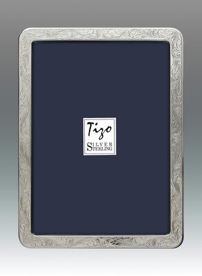 Tizo Round Corner Branches Sterling Silver Picture Frame 8 x 10  Inch, MPN: 2016-80,