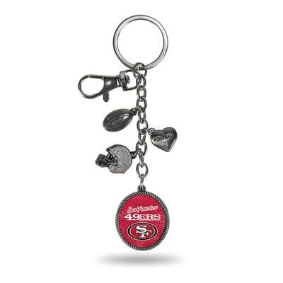 NFL San Francisco 49ers Sparo Charm Key Ring GC6951, MPN: GC6951, 767345693464