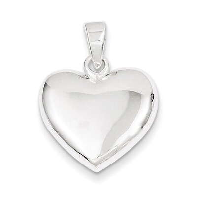 Heart Pendant Sterling Silver Polished QC6749, MPN: QC6749, 883957564043
