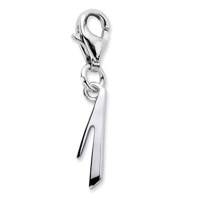 Number 1 Charm Sterling Silver QCC626N1 by Amore La Vita, MPN: QCC626N1, 886774074153