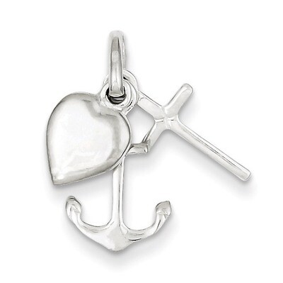 Anchor &amp; Heart Pendant Sterling Silver QC7405, MPN: QC7405, 886774645964