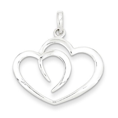 Heart Pendant Sterling Silver Polished QC7475, MPN: QC7475, 883957564289