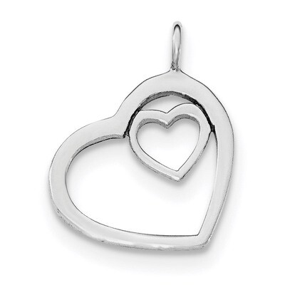 Heart Pendant Sterling Silver Rhodium-plated QP4428, MPN: QP4428, 191101367908