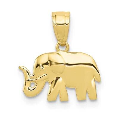 Elephant Pendant 10k Gold Polished 10K6014, MPN: 10K6014,