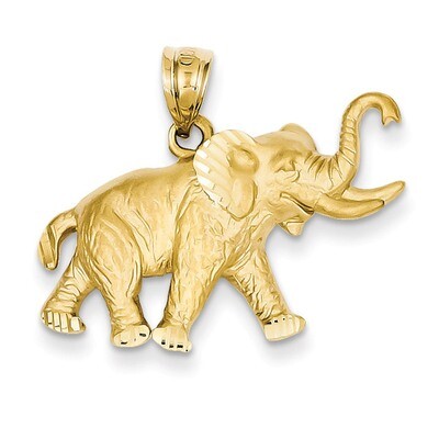 Elephant Pendant 14k Gold C110, MPN: C110, 886774087238