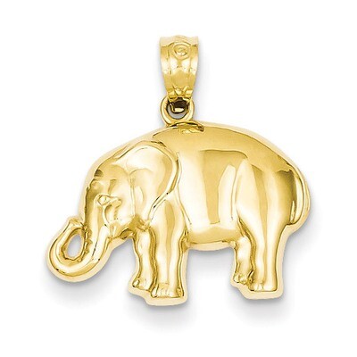 Elephant Pendant 14k Gold Polished C4040, MPN: C4040, 886774073064