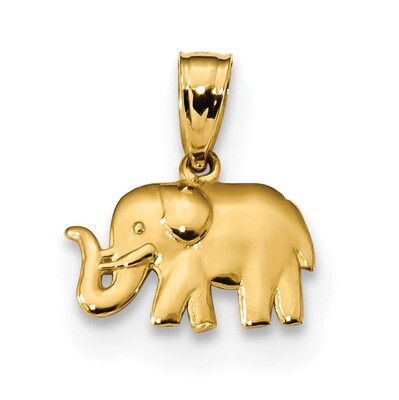 Elephant Pendant 14k Gold Polished K6014, MPN: K6014, 886774118895
