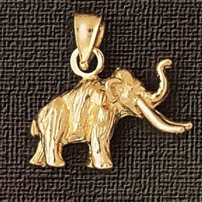 Dazzlers Jewelry Elephant Pendant Necklace Charm Bracelet in Yellow, White or Rose Gold 2356, MPN: …