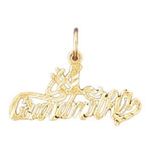 Dazzlers Jewelry Number One Grandma Grandmother Pendant Necklace Charm Bracelet in Yellow, White or…